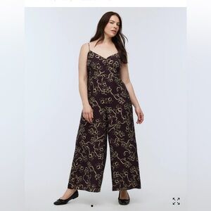 NEW Madewell Wide-Leg Floral Jumpsuit Size 8 Medium